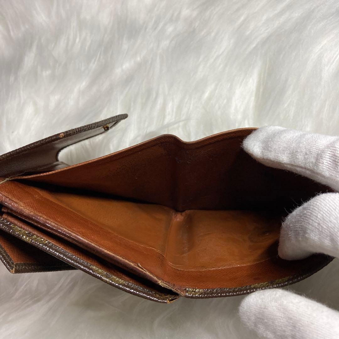 Louis Vuitton 二つ折り財布 モノグラム ブラウン 箱あり