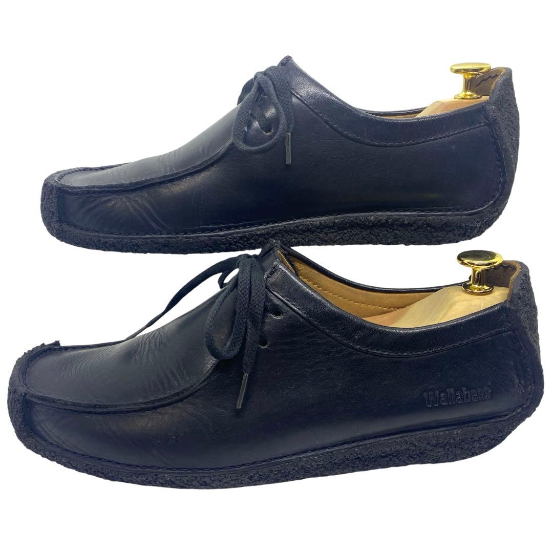 clarks クラークス　26cm ワラビー ナタリー レザー ブラック 黒