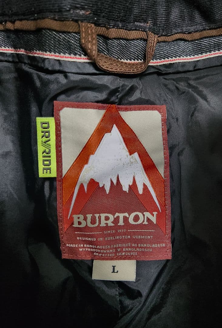 【美品】BURTON スノーボードパンツ　サイズ L