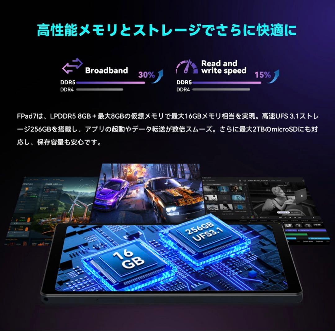 Headwolf FPad7 Android15 タブレット ほぼ未使用