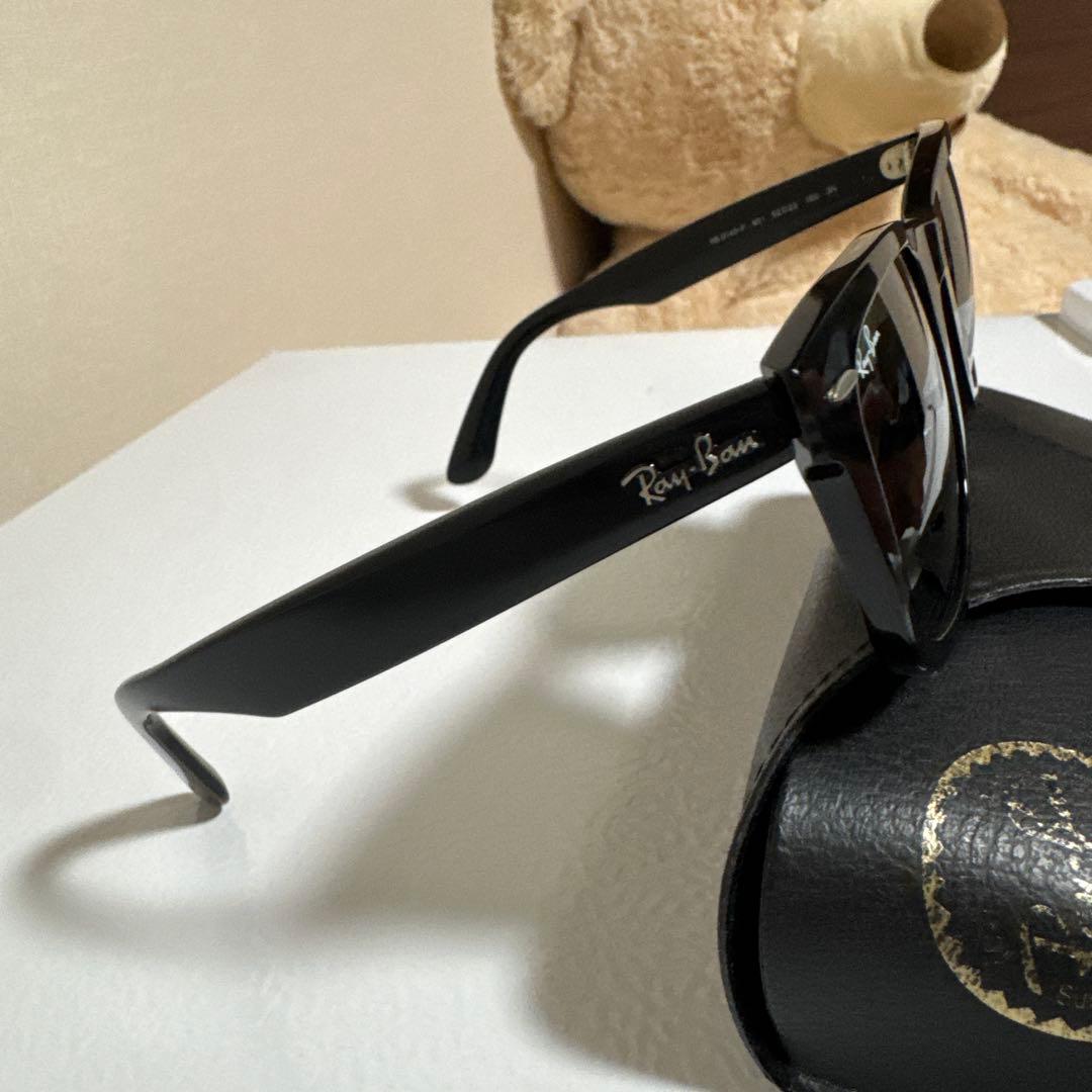 Ray-Ban ブラックサングラス レザーケース付き