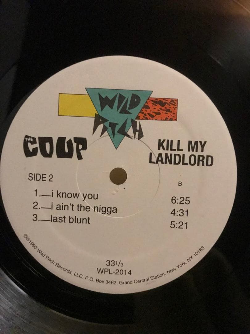 THE COUP kill my landlord 2LP レコード