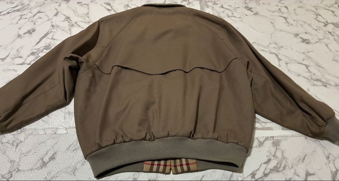 ヒ*ロ様 90s★BURBERRYスウィングトップウールノバチェックメンズSサイ