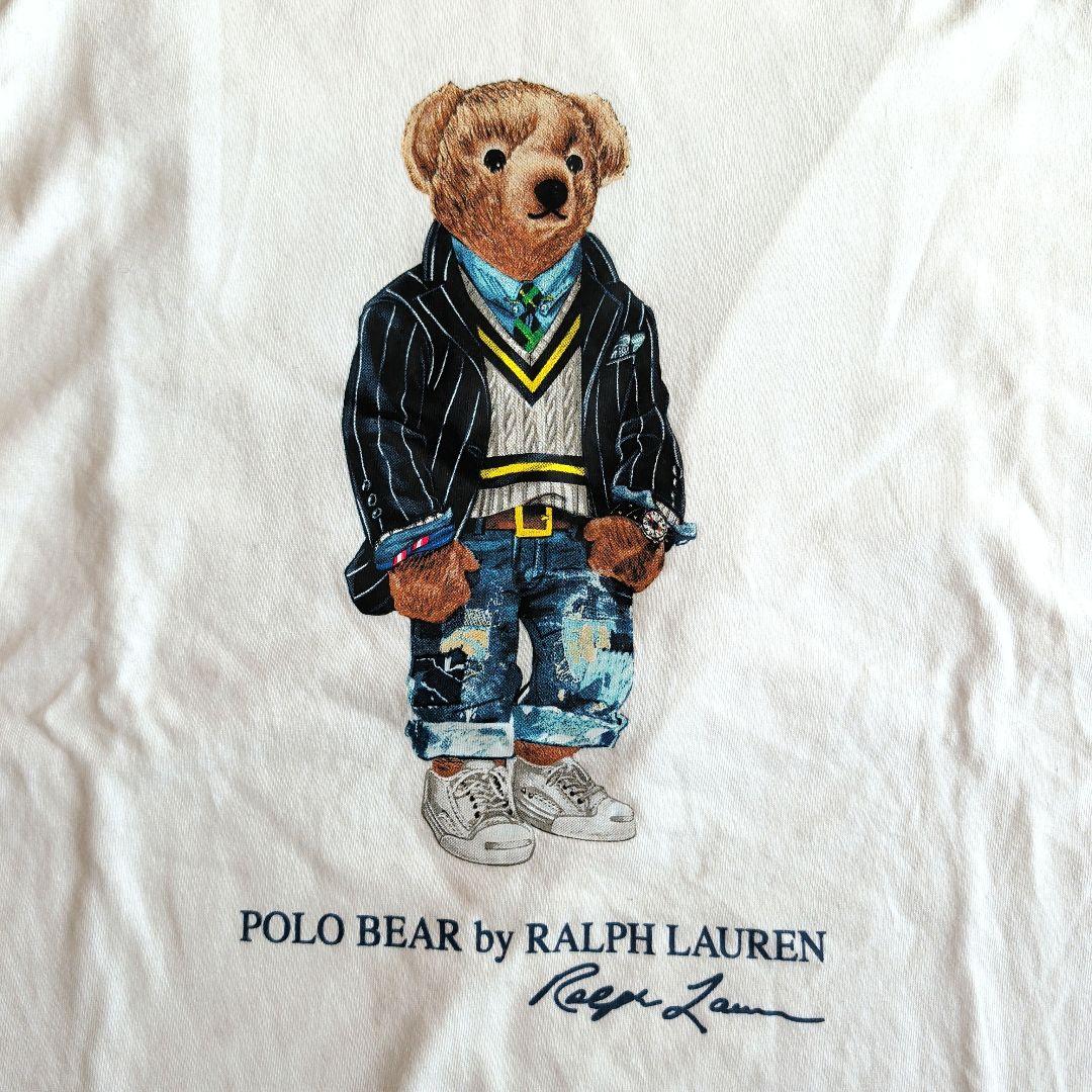 美品　即完売人気モデル　ポロラルフローレン　ポロベア　Tシャツ　現行品　L　白