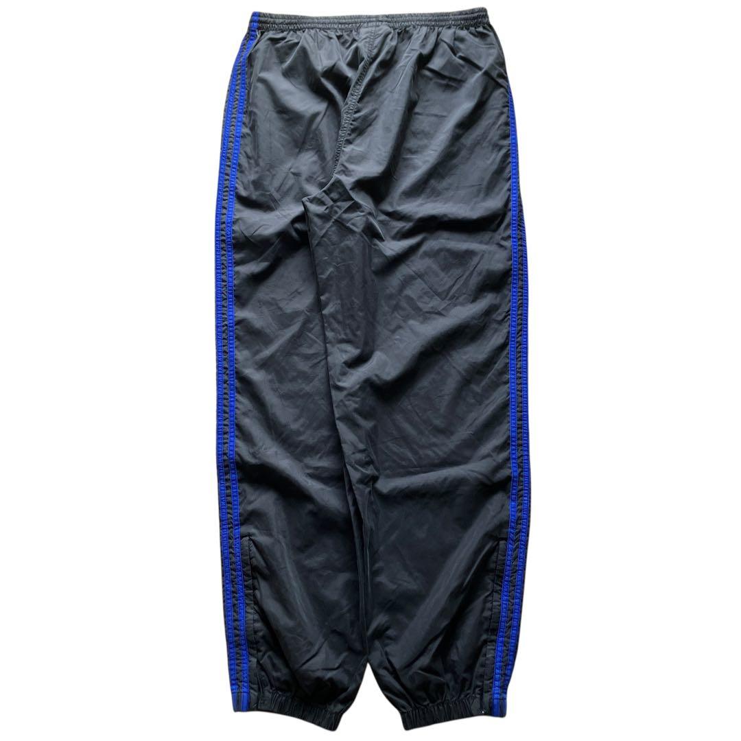 極太90s万国旗 old adidas バギーナイロントラックパンツ XLサイズ