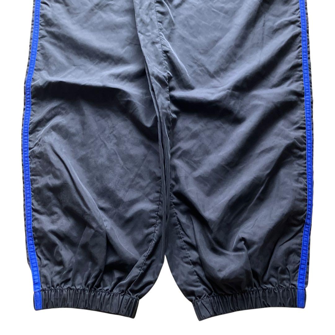 極太90s万国旗 old adidas バギーナイロントラックパンツ XLサイズ