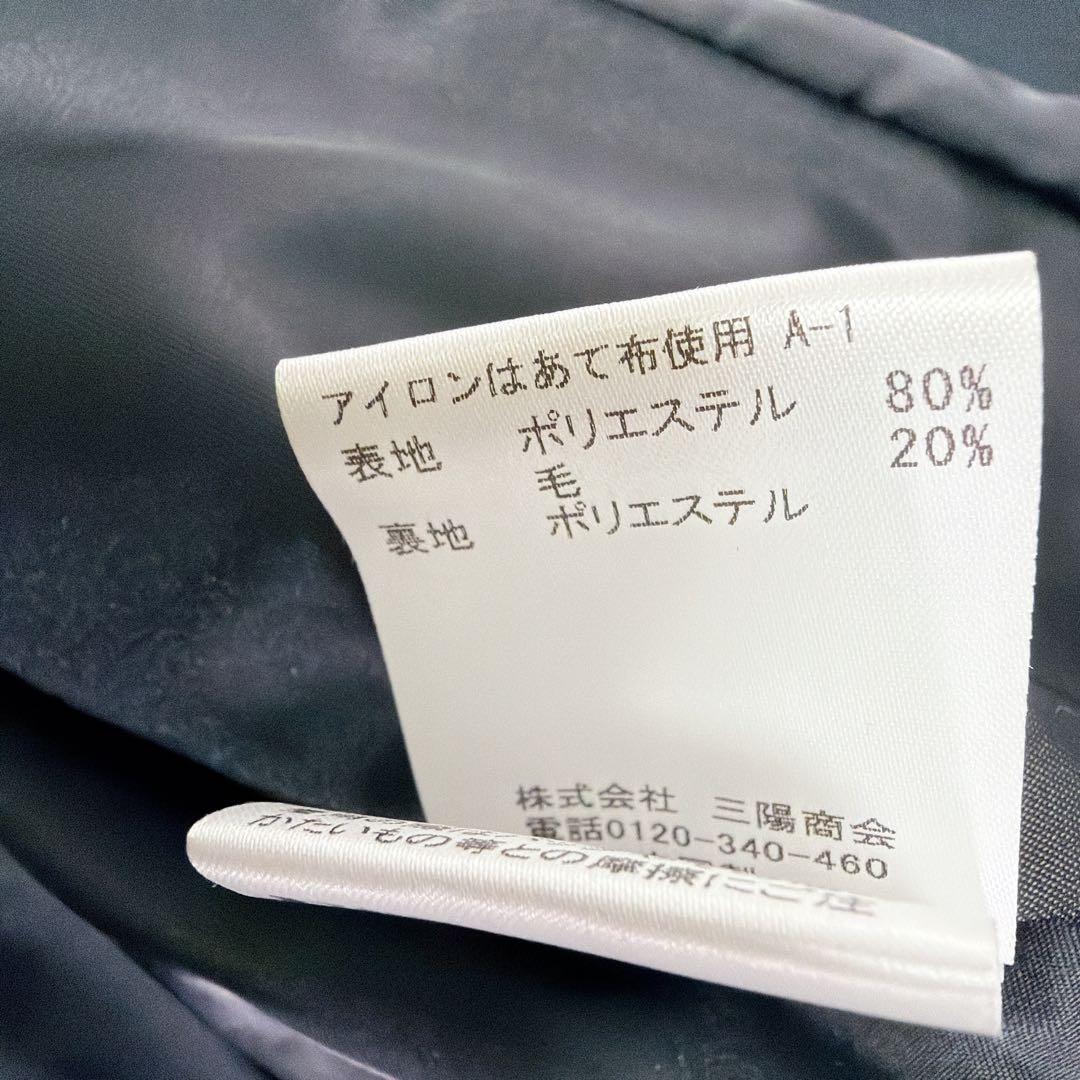 【美品】ブルーレーベルクレストブリッジ　金ボタン チェック　ダブル　テーラード