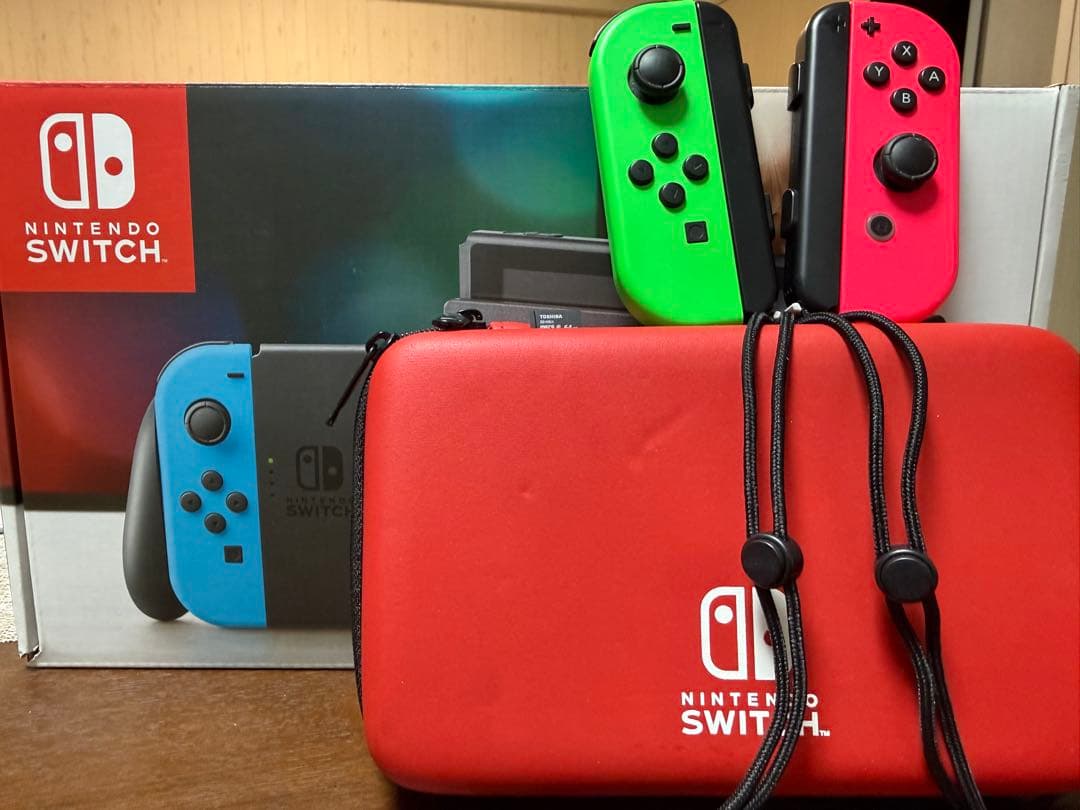【動作確認済】Nintendo Switch 本体 Joy-con4本 おまけ付