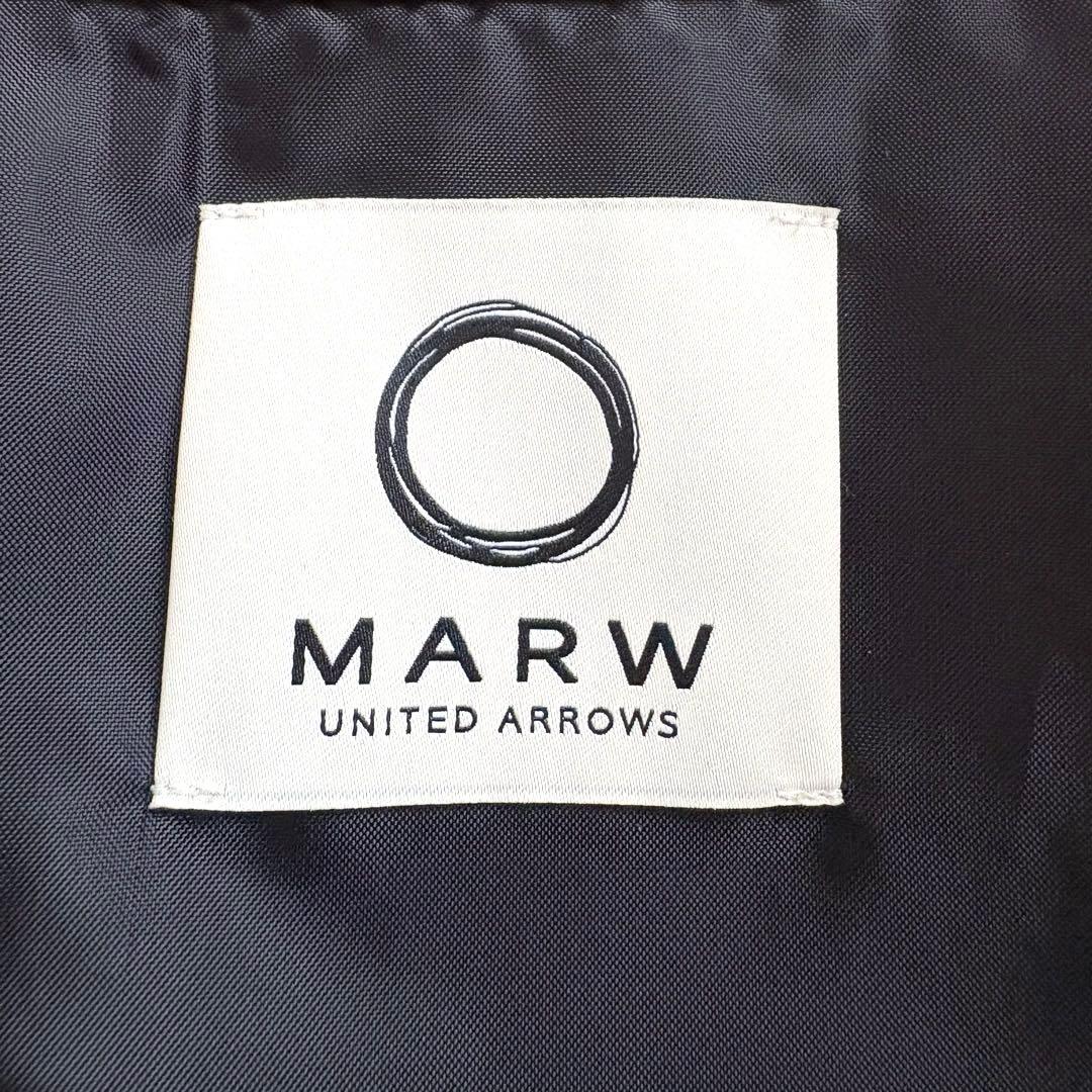 美品 MARW ユナイテッドアローズ バック アシンメトリー ジャケット 黒