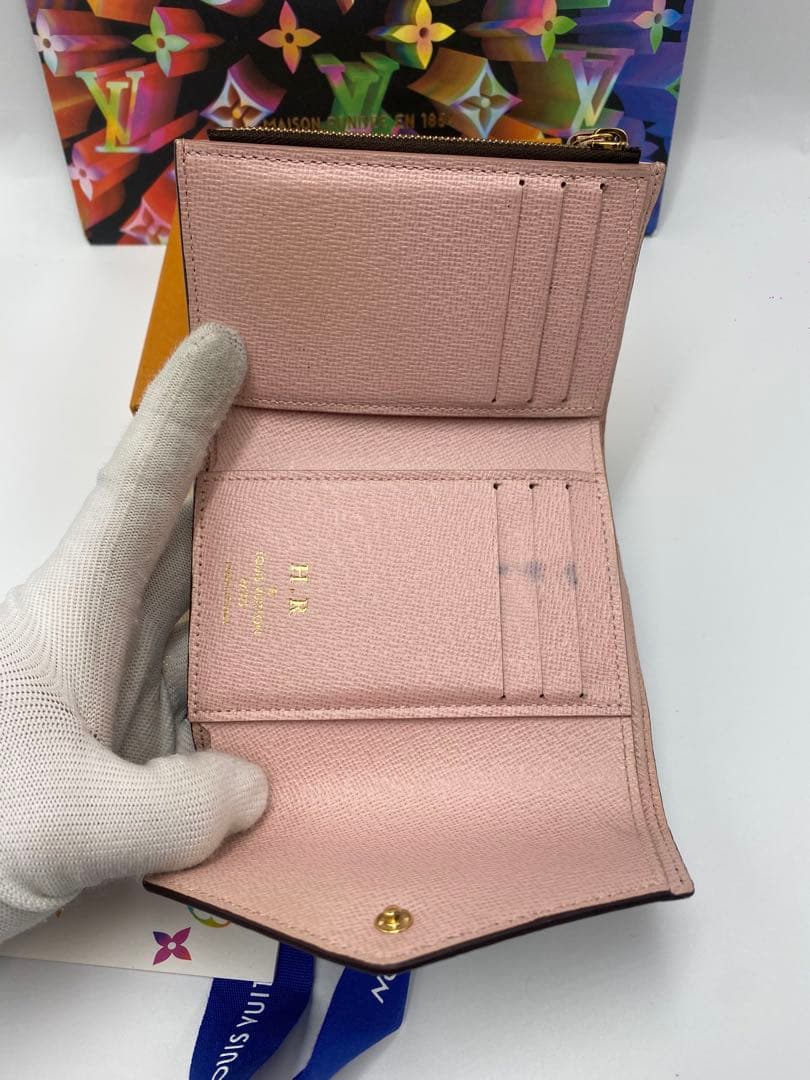ルイヴィトン　ヴィクトリーヌ　モノグラム　三つ折り財布