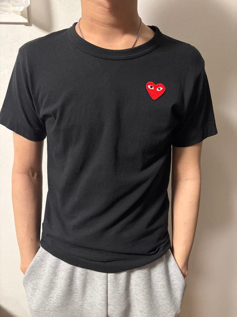 美品 コムデギャルソン プレイハート Tシャツ XS