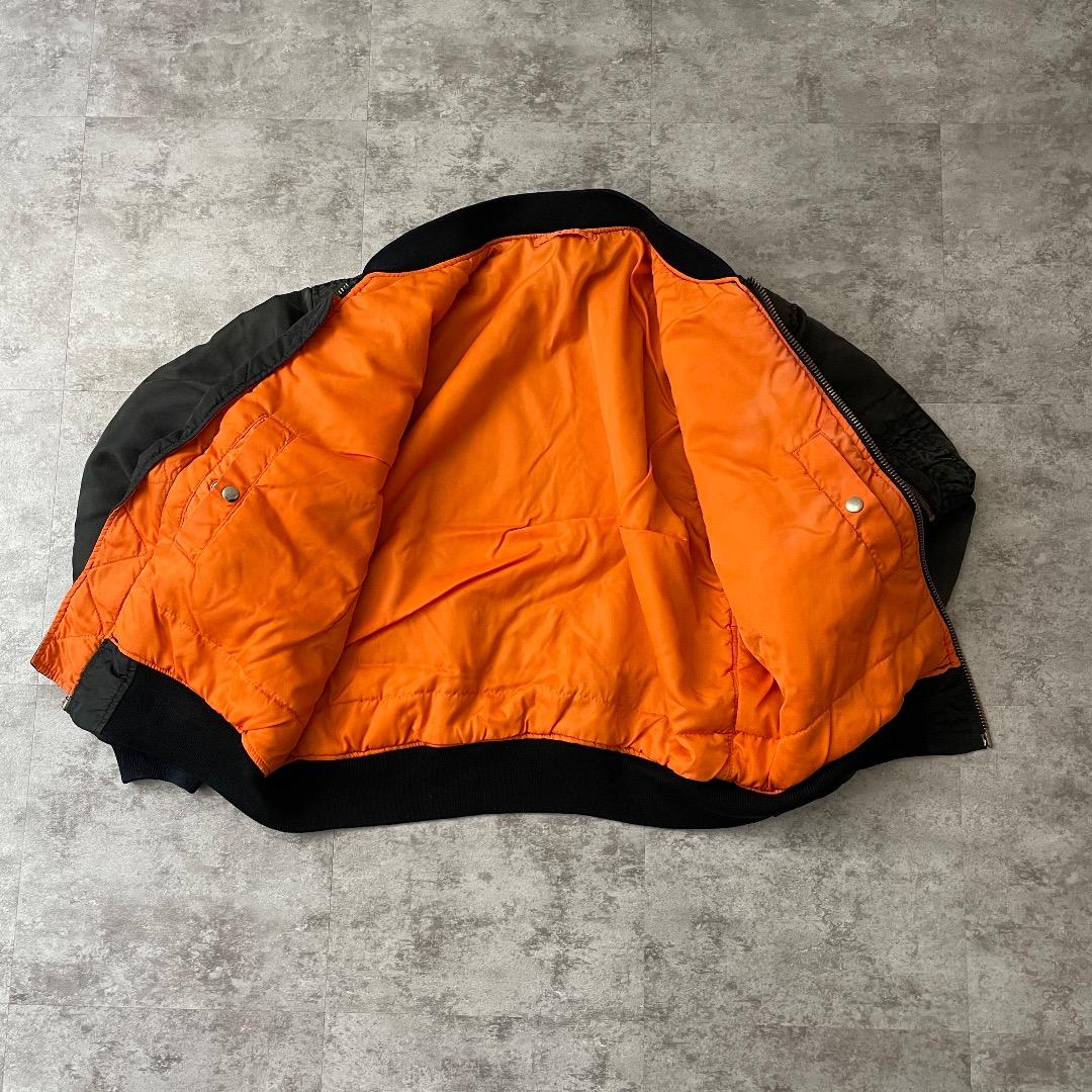 90s アメリカ軍 民間品 Black MA1 ideal ジッパー
