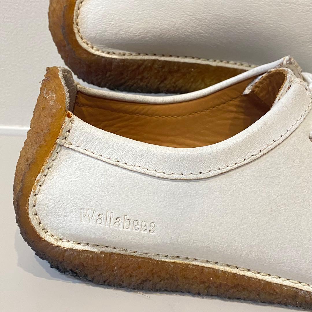 【極美品】Clarks クラークス ナタリー レースアップ レザー 白 25.0