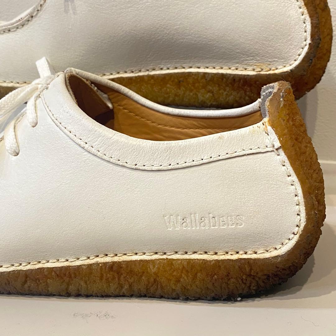 【極美品】Clarks クラークス ナタリー レースアップ レザー 白 25.0