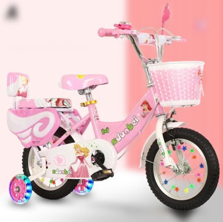 子供用自転車 プリンセスデザイン LEDホイール付き