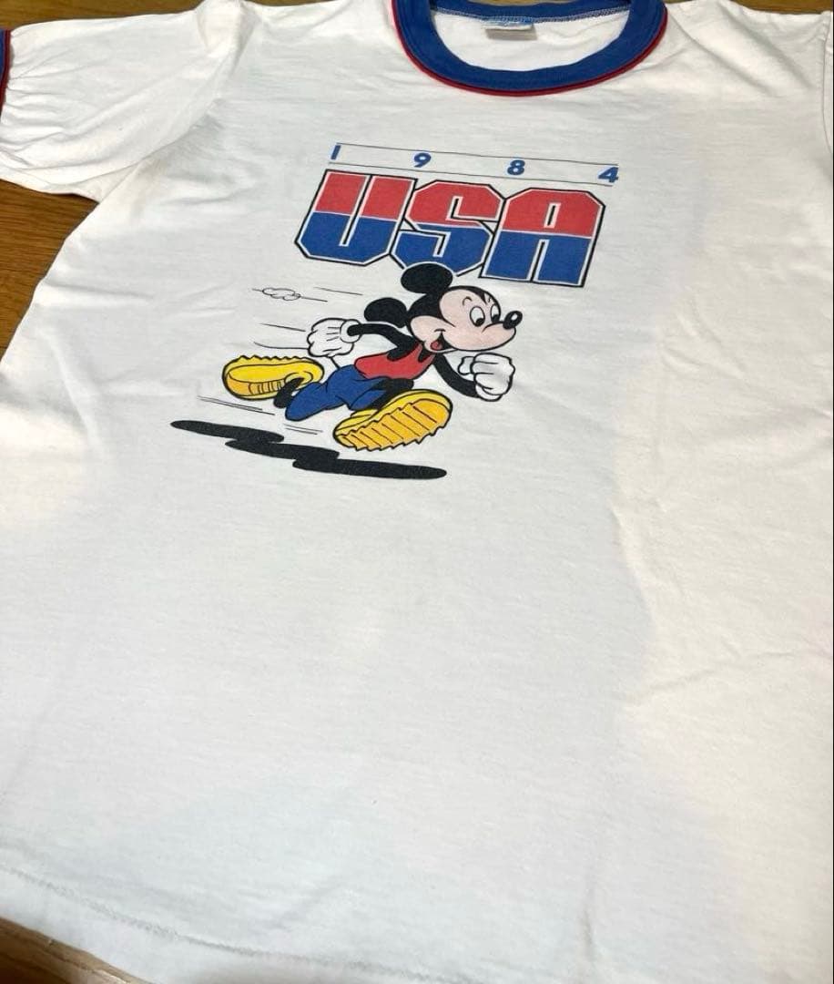 ビンテージ ミッキー リンガーTシャツ 80s 古着