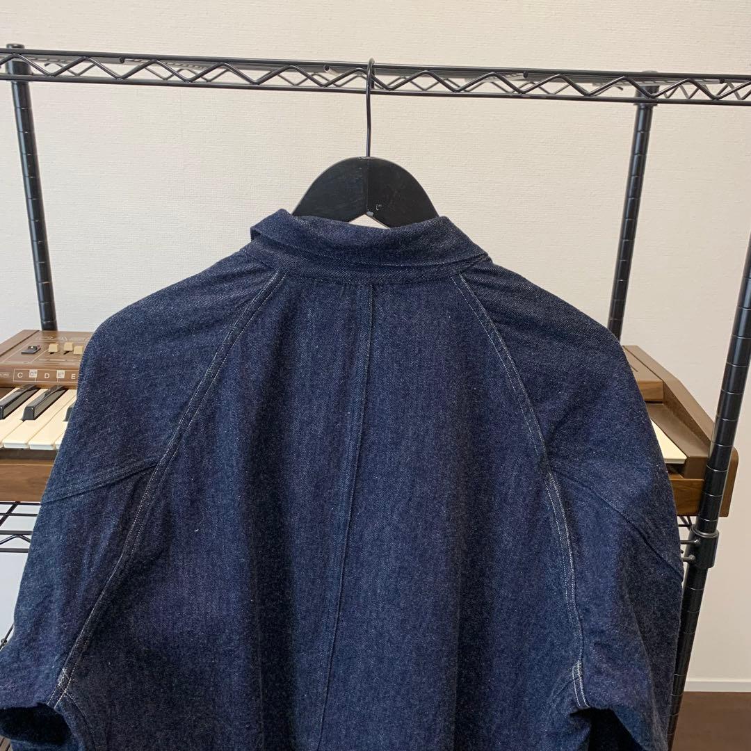 美品 COMOLI デニムワークジャケット ネイビー カバーオール サイズ4
