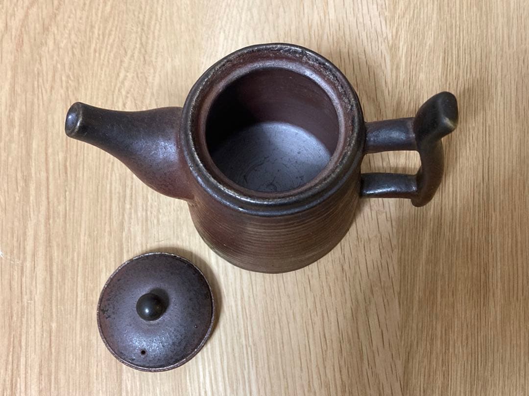 備前焼　急須　煎茶道具　煎茶器　在銘