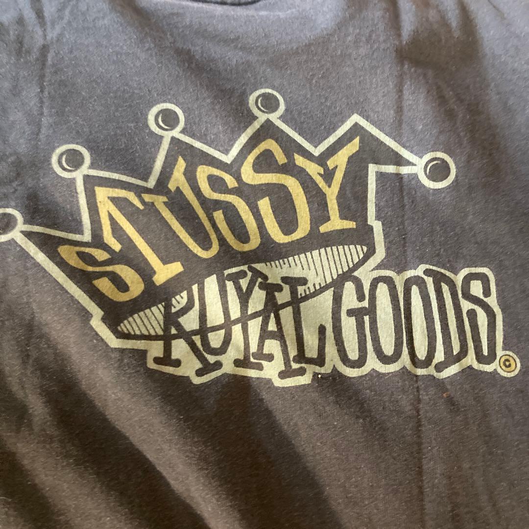 STUSSY クラウンロゴ ブラック Tシャツ(黒タグ)