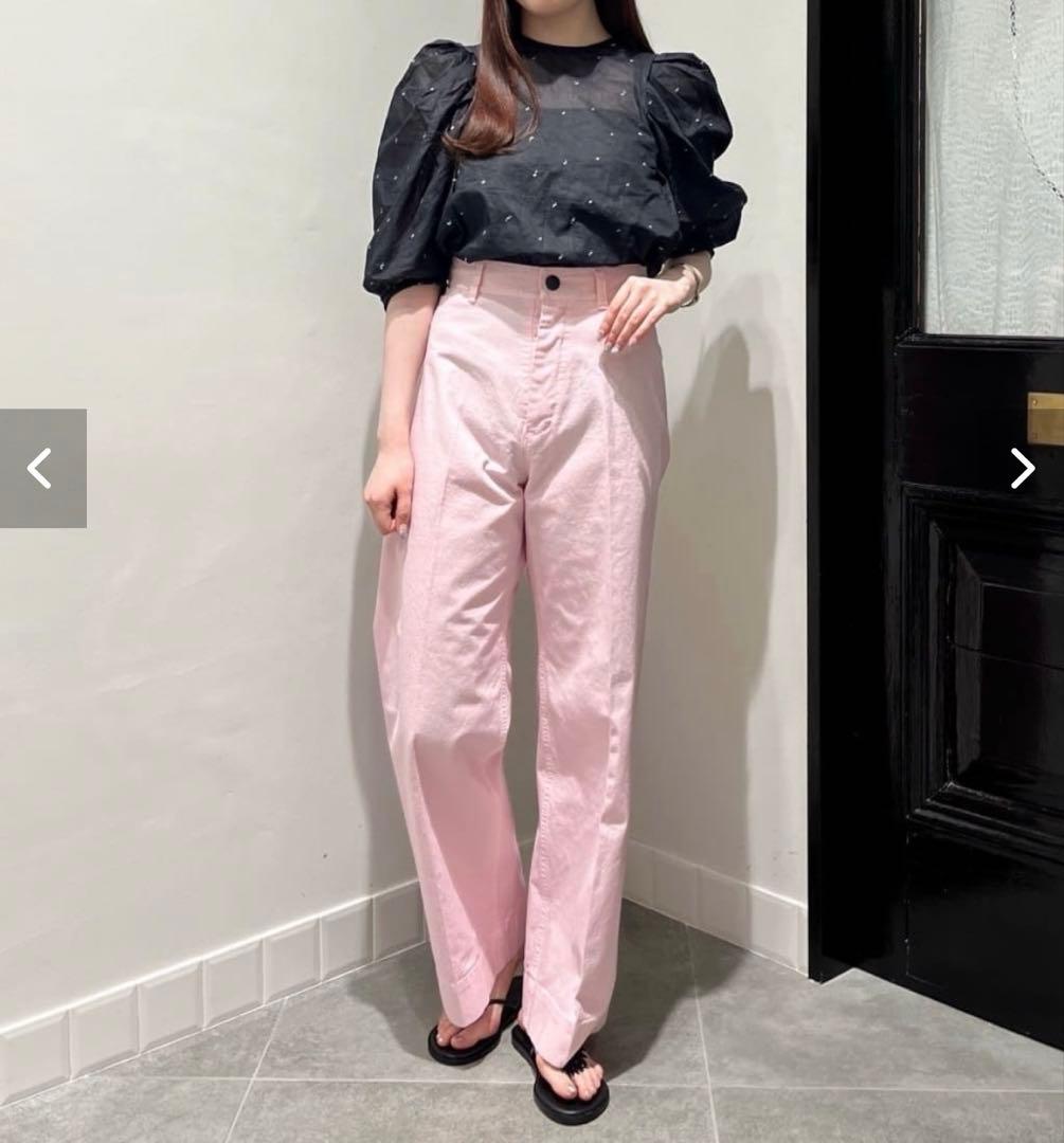 専用　　IENA LA BOUCLE コットンキャンバスフレアパンツ