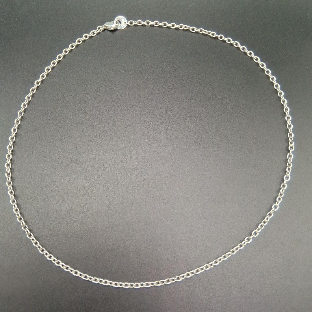美品 GARNI 中太あずきチェーン 47cm SILVER925 男女兼用