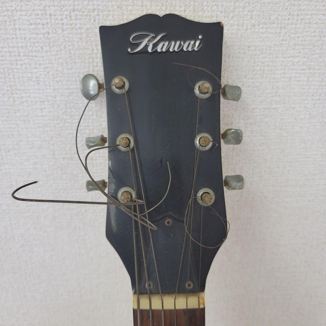 Kawai 河合楽器 アコースティックギター アイボリー 花デザイン