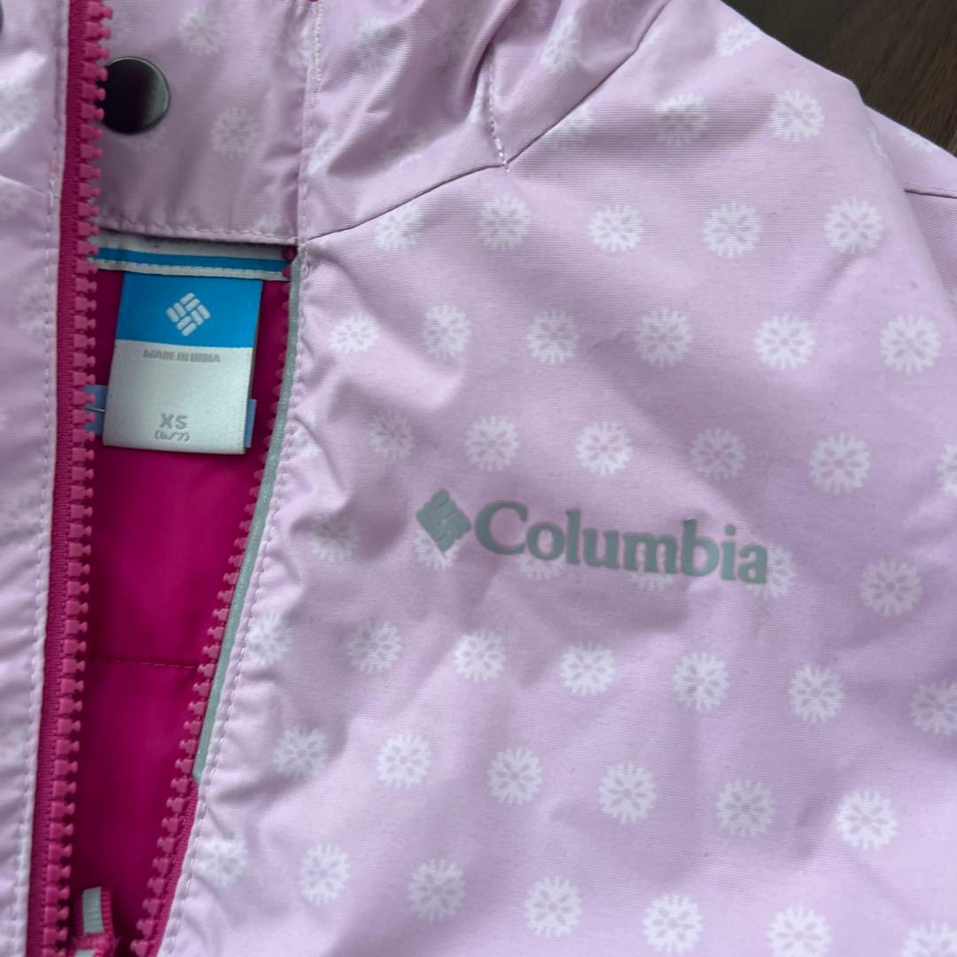 Columbia 子ども用ピンク　スキーウェア　スノーウェア　XS コロンビア