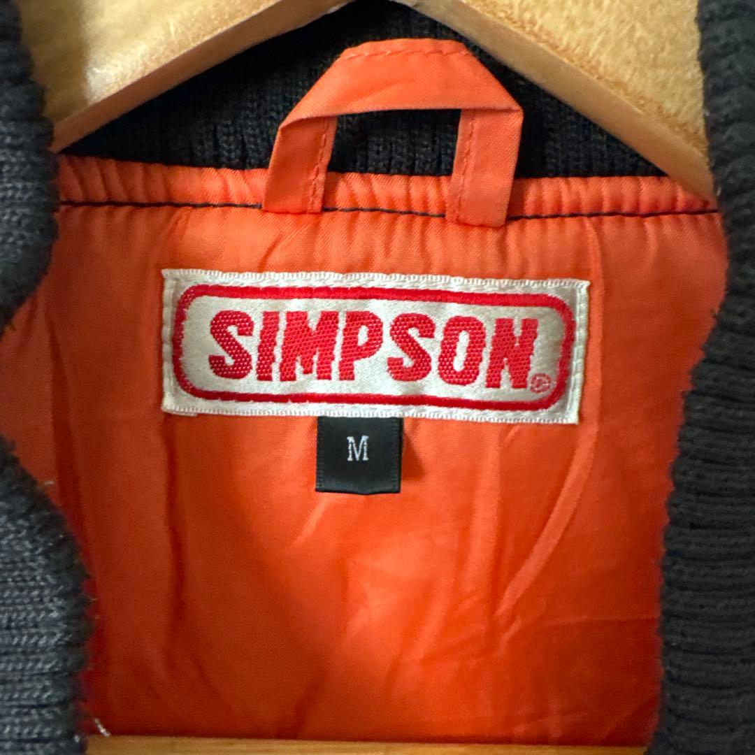SIMPSON MA-1 ジャケット フライトジャケット　バイク　ライダース