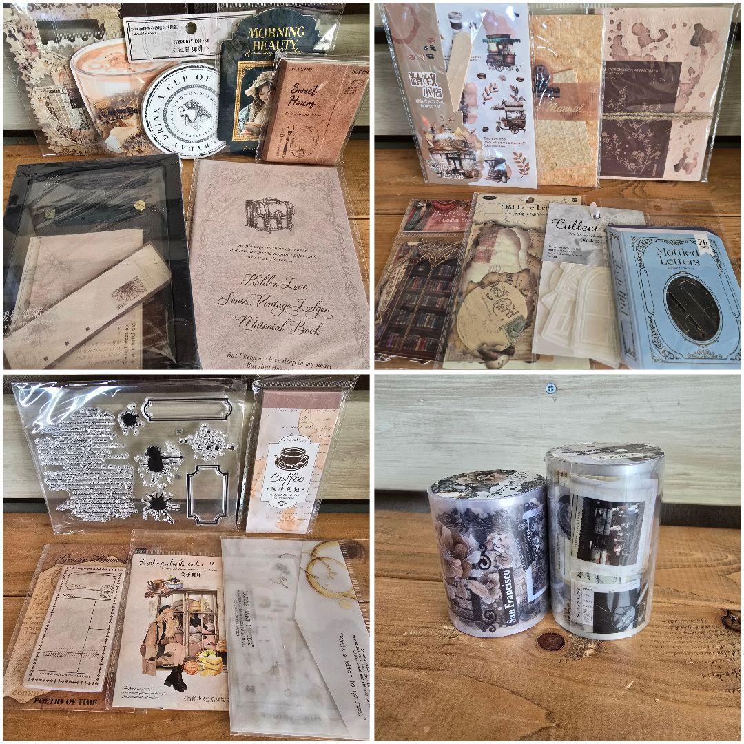キキセレクトF 450円送料込 素材21種+コーヒー染め+ハンドメイド