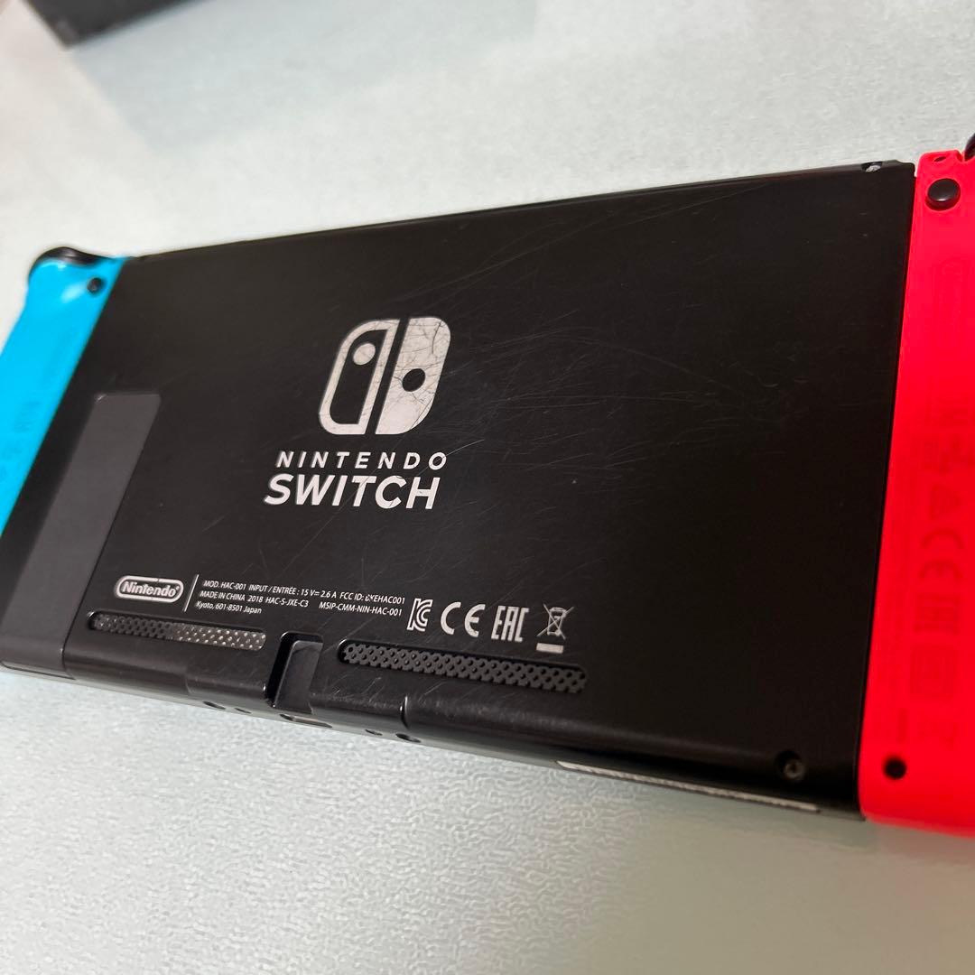 Nintendo Switch 本体一式　箱あり　おまけの赤 Joy-Con