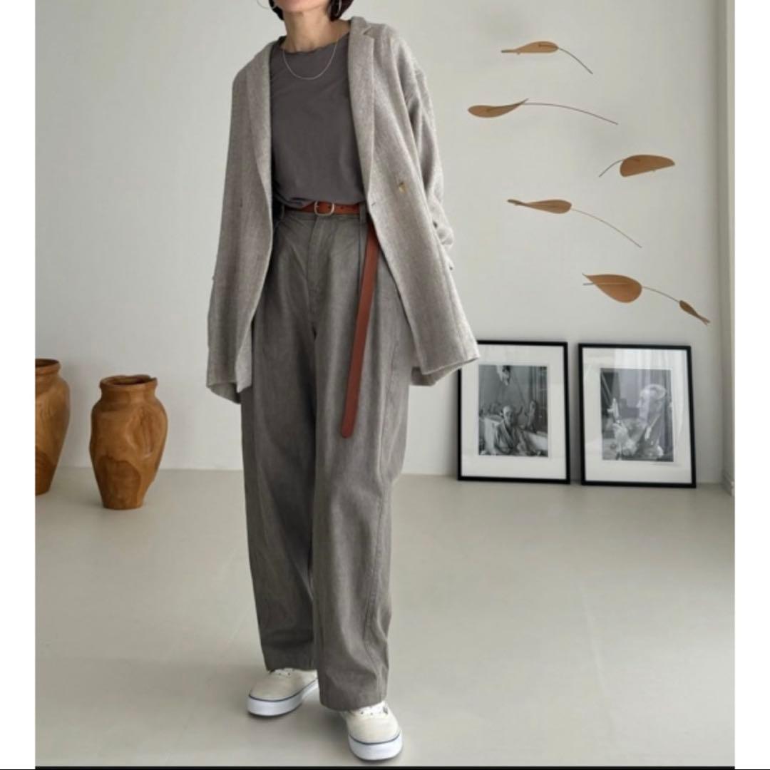 ジャケット・アウター argue SHETLAND WOOL LINEN TWIST JACKET