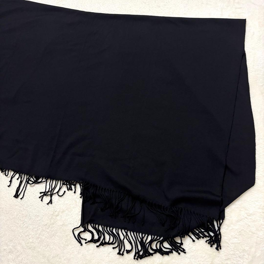 【未使用品 タグ付き】 アソースメレ 大判 ストール ショール マフラー 黒