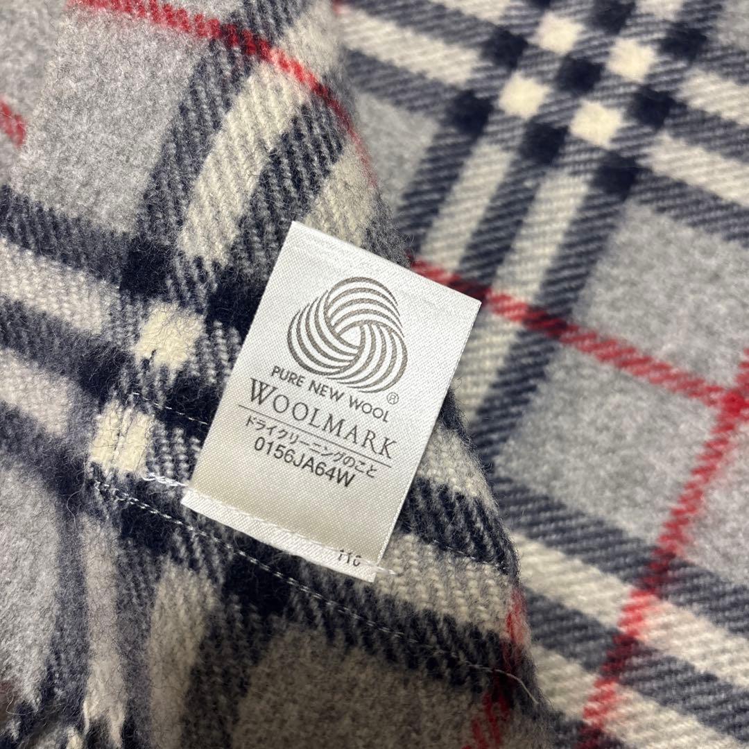 【美品】BURBERRY マフラー ストール 大判 ホースロゴ 刺繍 ノバ