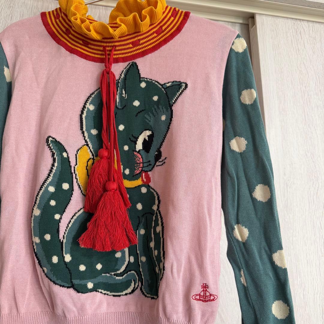 vivienne westwood 猫 ニット