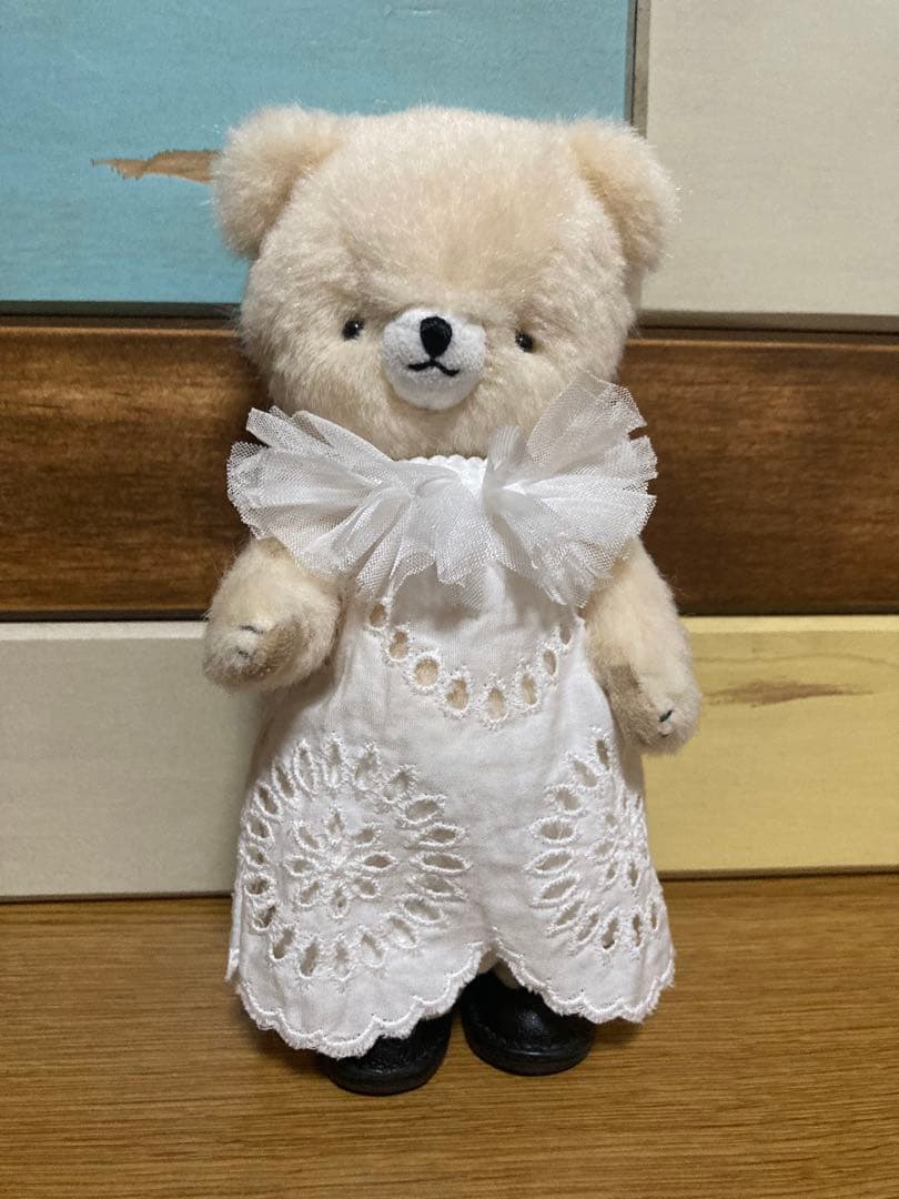 寿桃Bear.様 テディベア ぬいぐるみ （モヘア/オフホワイト）