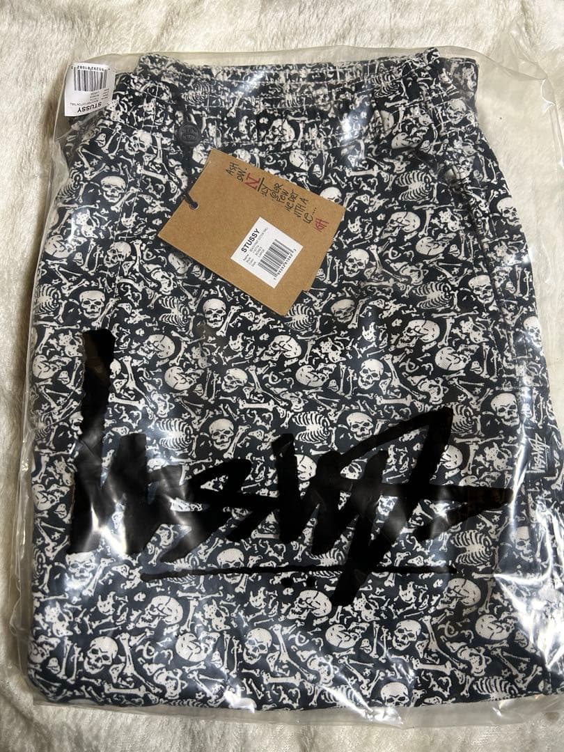パンツ stussy BEACH PANT COTTON TWILL L bones