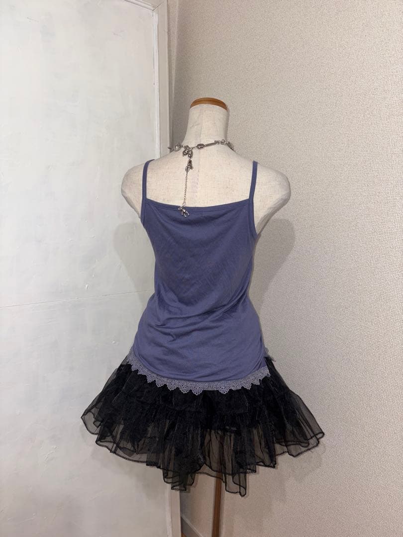 y2kフェアリーグランジ　レースビッグリボンビーズ刺繍　レアデザイン　甘めギャル