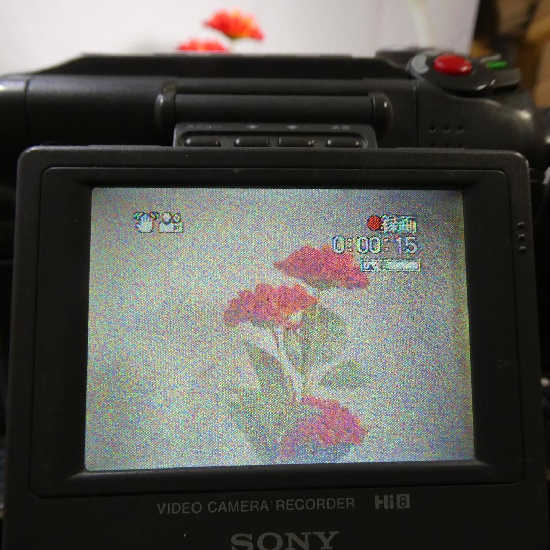 ソニーCCD-SC55【動作良好】VideoHi8ビデオカメラ　ダビングに最適