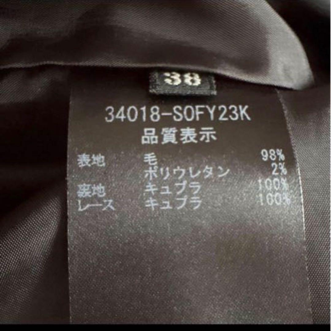 極美品⭐️フォクシー ストレッチ ダブルフェイス ワンピース タック Aライン