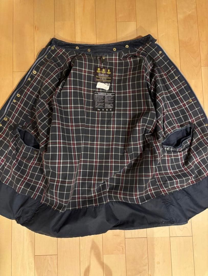英国製 Barbour 90s border ライナー付き