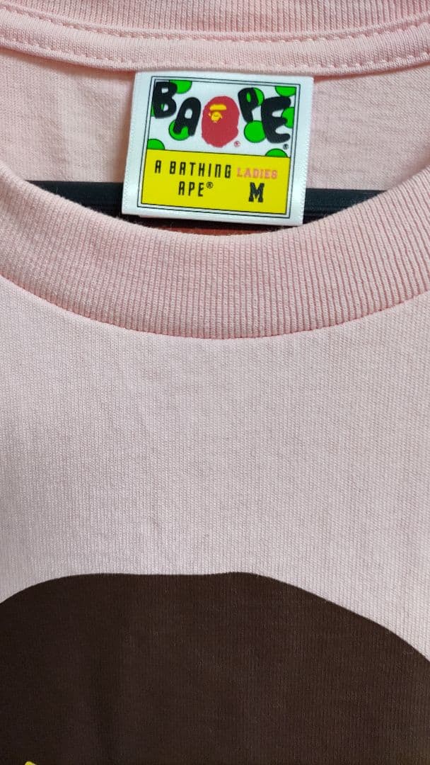 A BATHING APE ピンク Tシャツ M