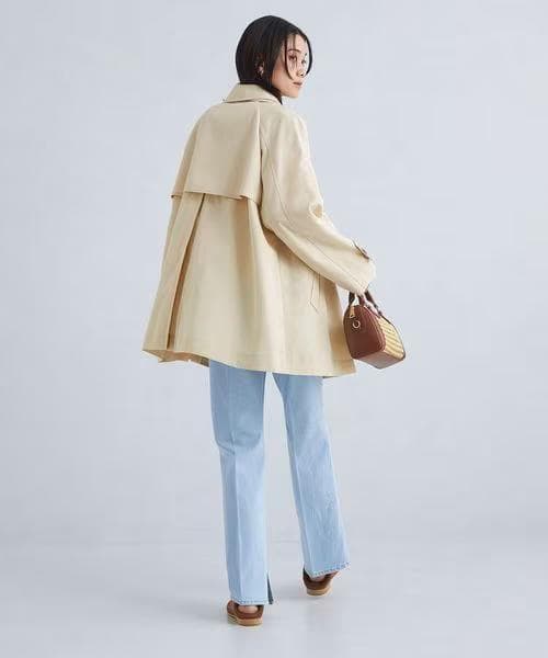 【やや美品／green label relaxing】テントラインミドルコート