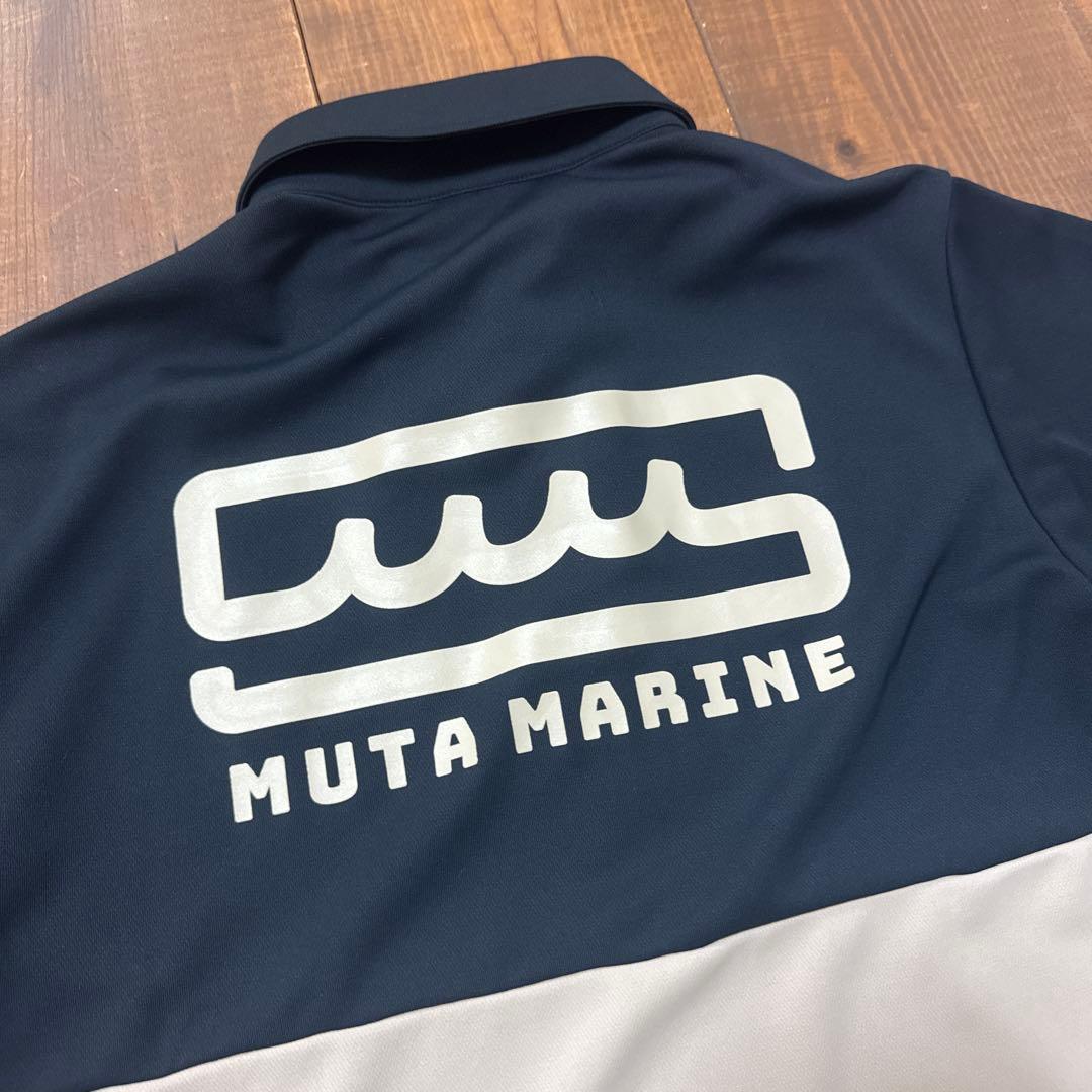 MUTA ポロシャツ　4 ブラック×ベージュ