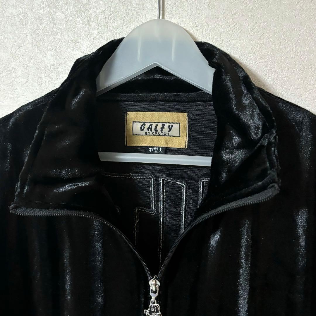 galfy ガルフィー ベロア　セットアップ　光沢　ヒョウ柄　中型犬　L