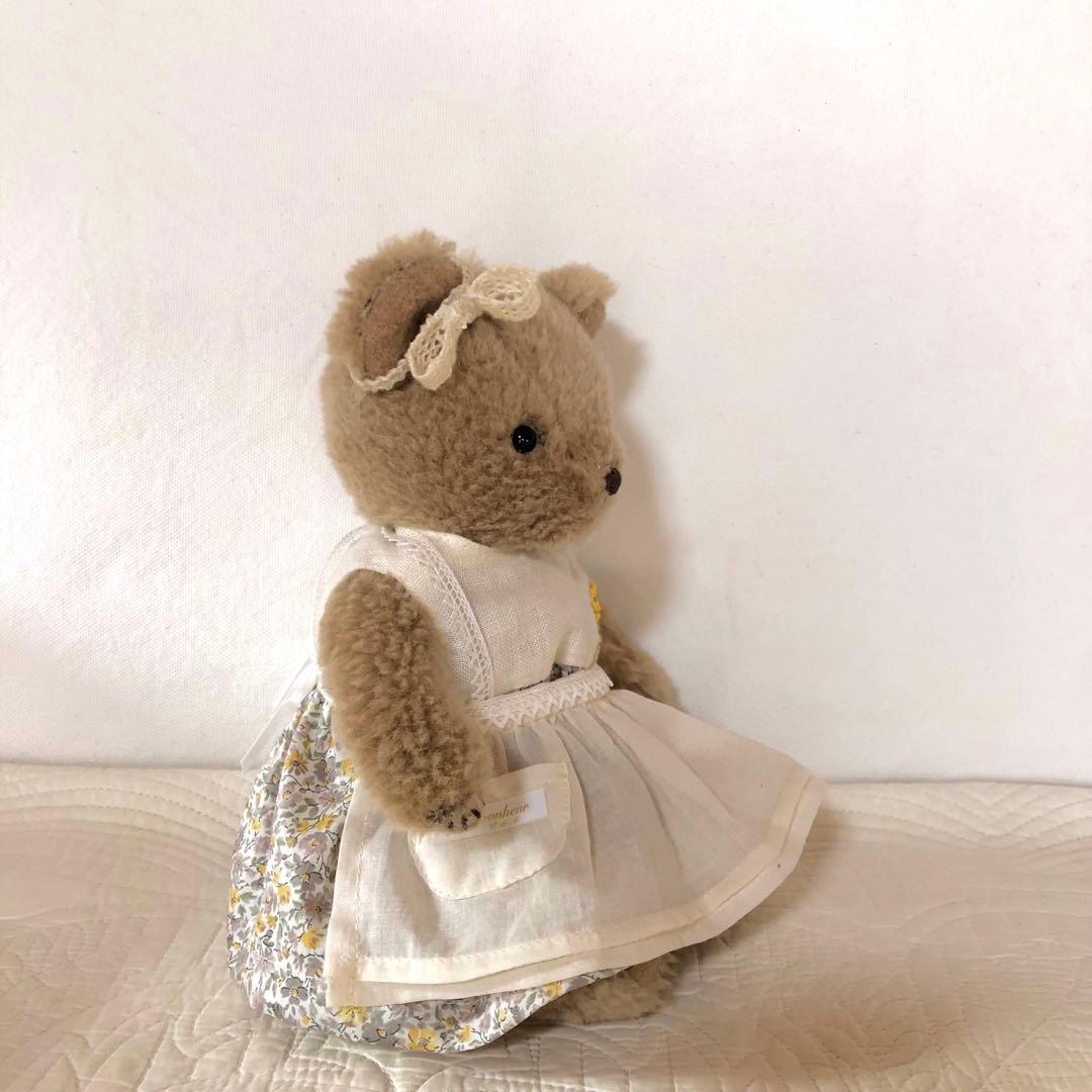 ハンドメイド　優しいくまさん　アルパカ&ウールのぬいぐるみ