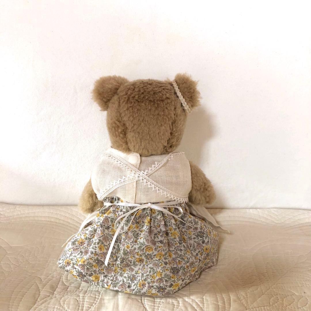 ハンドメイド　優しいくまさん　アルパカ&ウールのぬいぐるみ