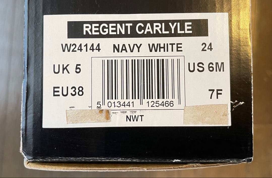 HUNTER REGENT CARLYLE 長靴 NAVY WHITE UK5