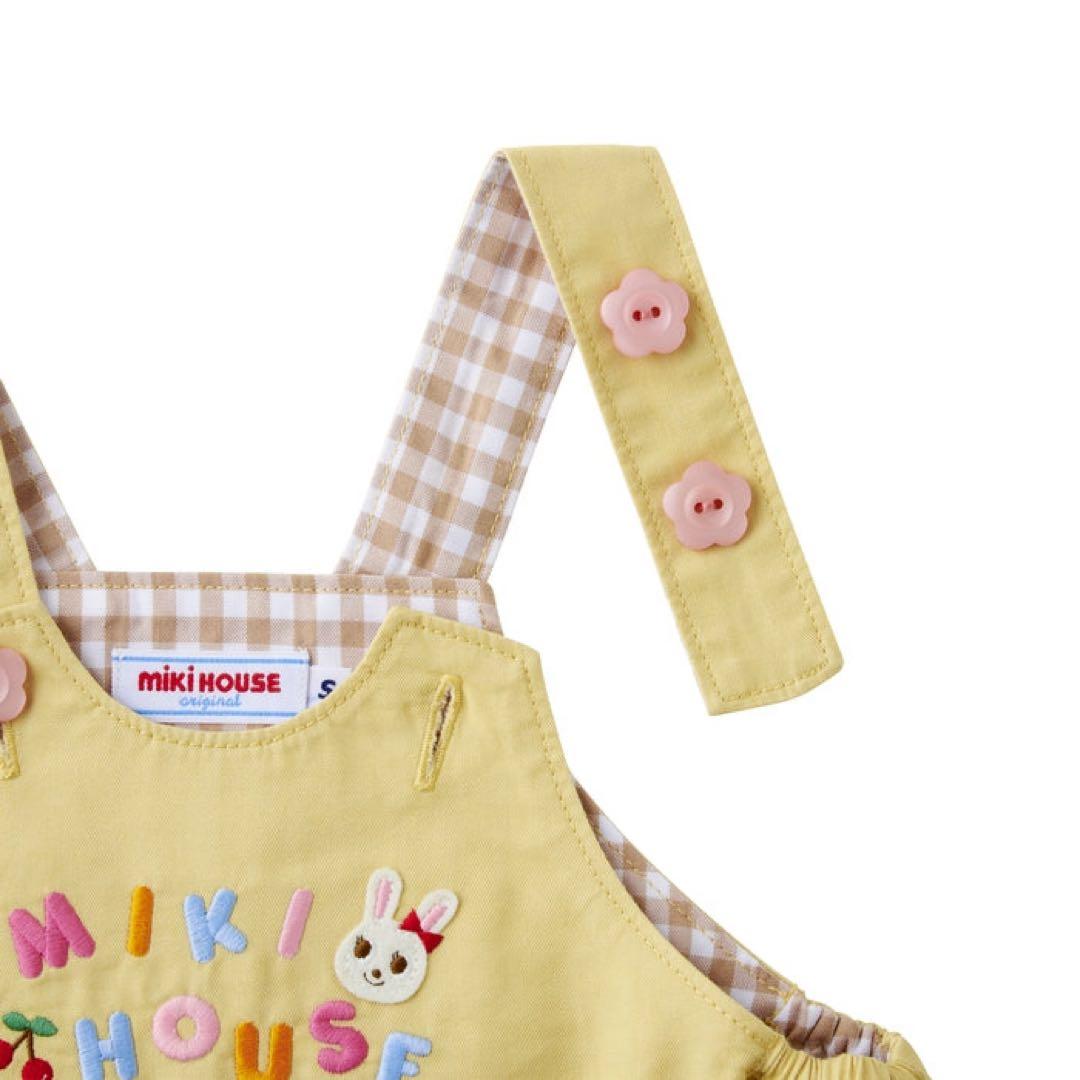 ミキハウス mikinouse スカート付ロンパースS 70cm-80cm女の子