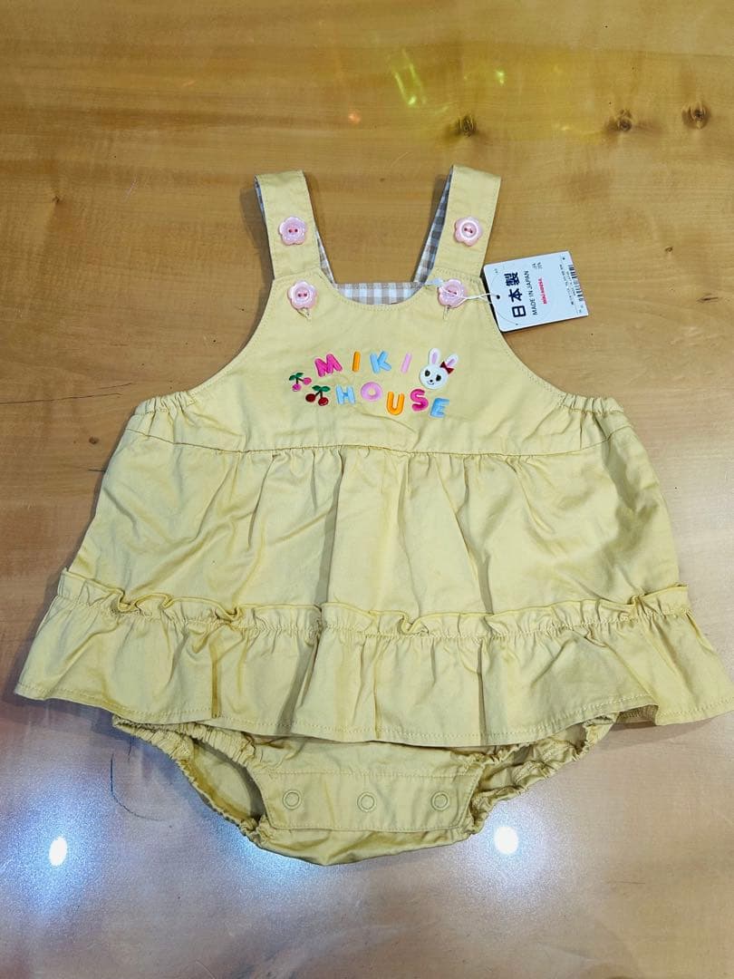 ミキハウス mikinouse スカート付ロンパースS 70cm-80cm女の子