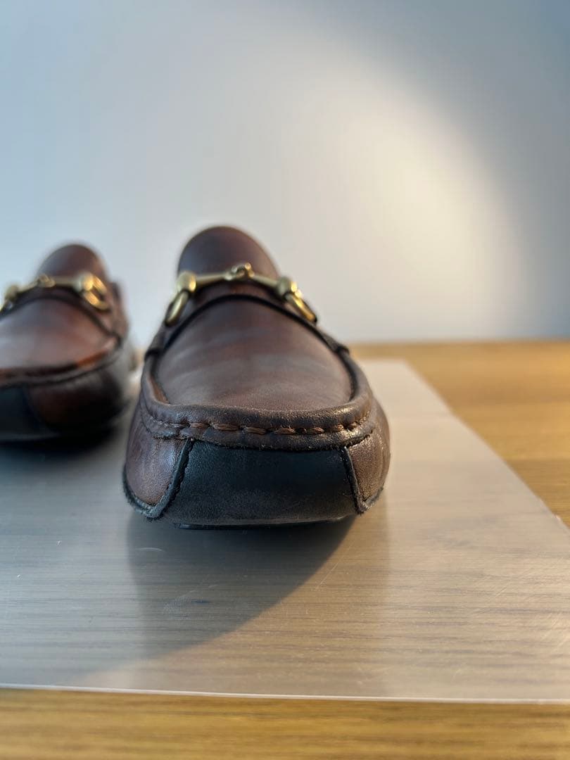 GUCCI グッチ ビットローファー ドライビングシューズ 25.5cmブラウン